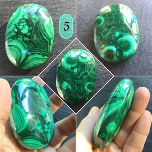 Galet malachite