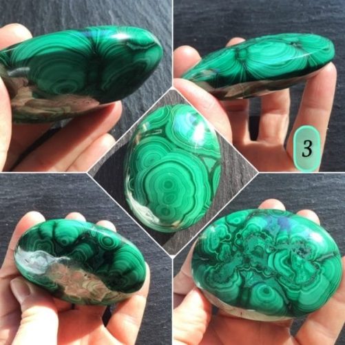 Galet malachite