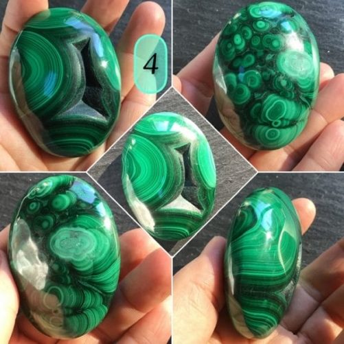 Galet malachite