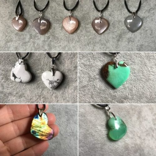 Pendentifs forme coeur