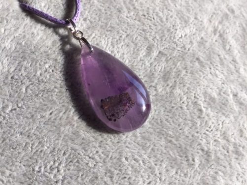 Amethyste avec goethite