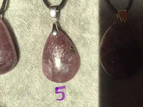 Pendentifs Angélite violette