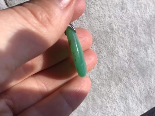 Pendentif chrysoprase goutte