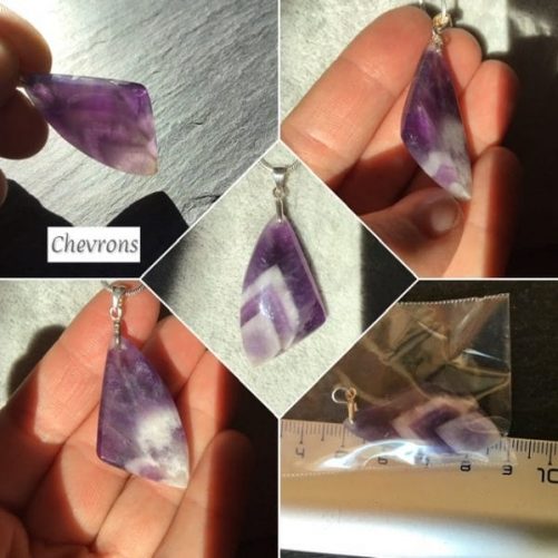 Pendentifs amethyste variés