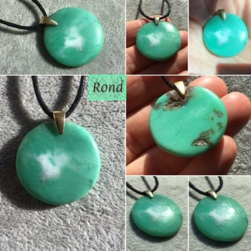 Pendentifs chrysoprase au choix