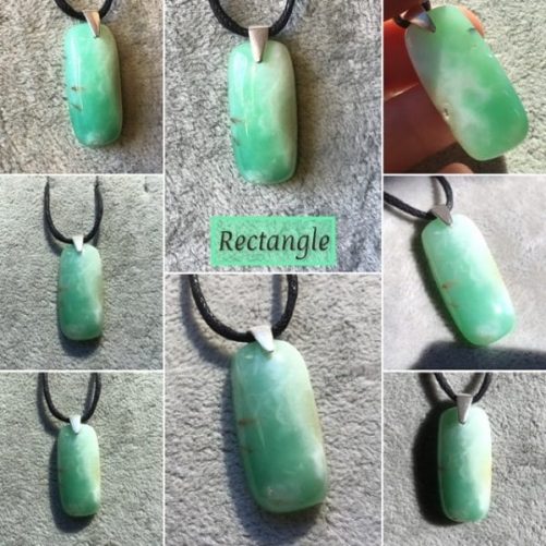 Pendentifs chrysoprase au choix