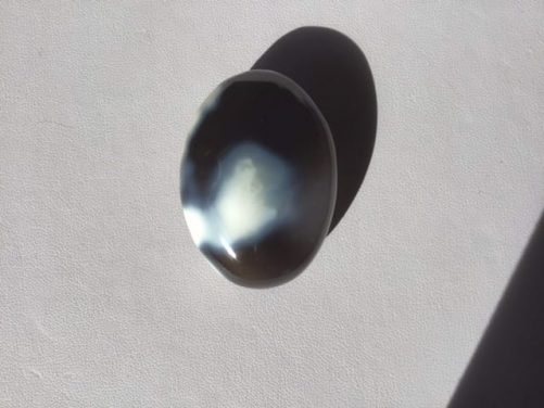 Agate neige galet lithotherapie