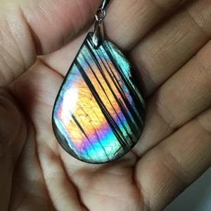 Pendentif labradorite goutte de collection