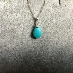 Petit pendentif en turquoise veritable d’ Arizona
