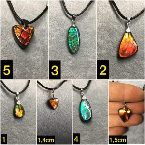 Choisir un pendentif Ammolite naturelle du Canada