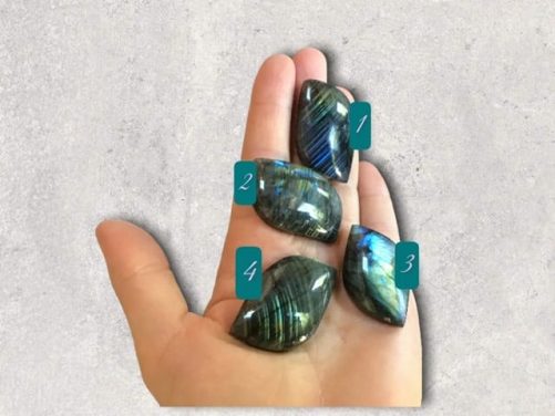 Pétale de labradorite