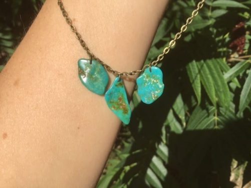 Collier turquoise du Mexique