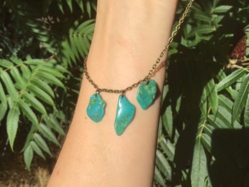 Collier turquoise du Mexique