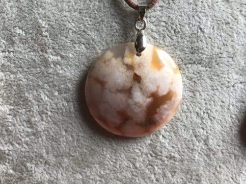 Pendentif agate sakura