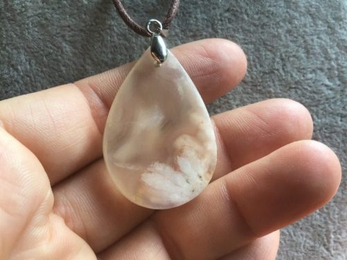 Pendentif agate sakura