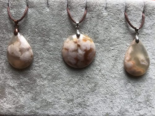 Pendentif agate sakura