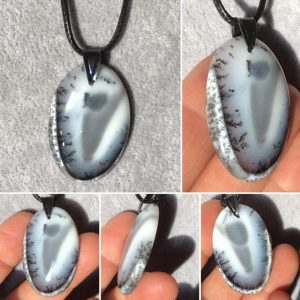 Pendentif agate dendritique original
