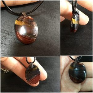 Pendentif oeil de fer petit oval