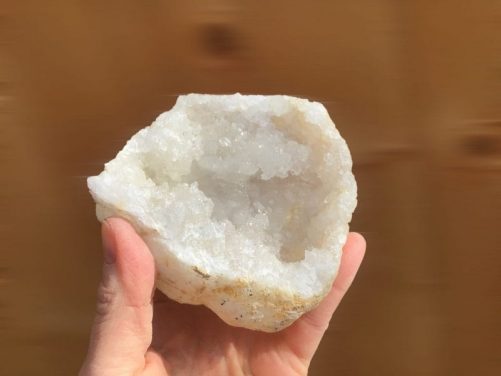 Géode de quartz grotte