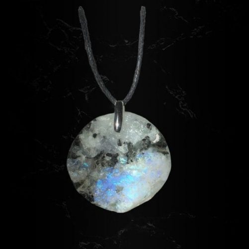 Pierre de lune arc en ciel semi brut