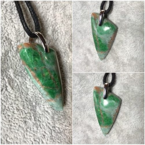 Pendentif pièce unique en jade italien