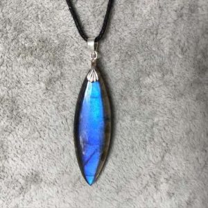 Pendentifs labradorite bleue