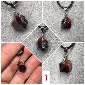 Zircon brut en pendentifs