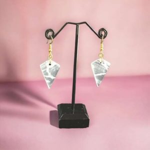 Boucles d’oreilles flèches aragonite