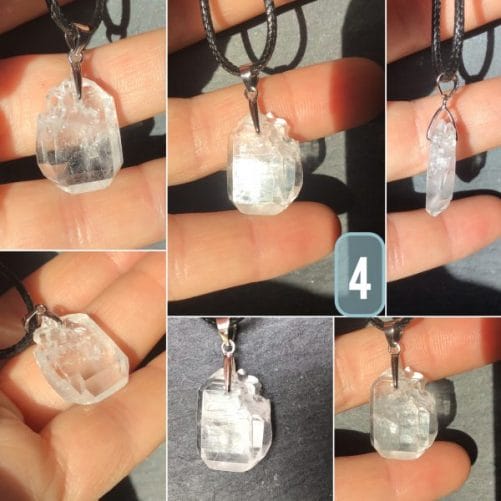 Pendentifs quartz à âme
