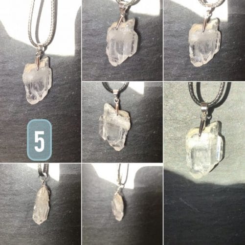 Pendentifs quartz à âme
