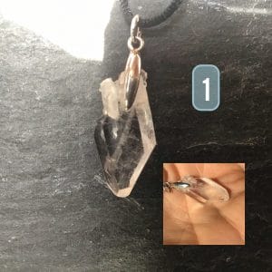 Pendentifs quartz à âme