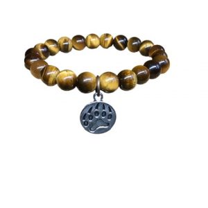 Bracelet en perles d oeil de tigre non traité