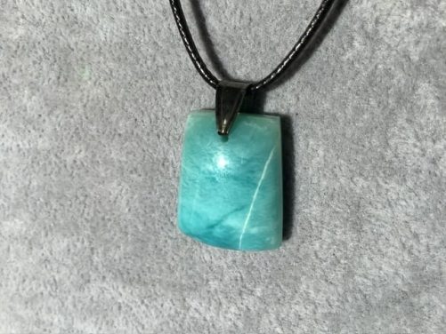 Pendentif larimar homme