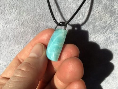 Pendentif larimar homme