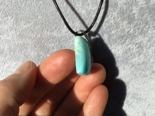 Pendentif larimar homme
