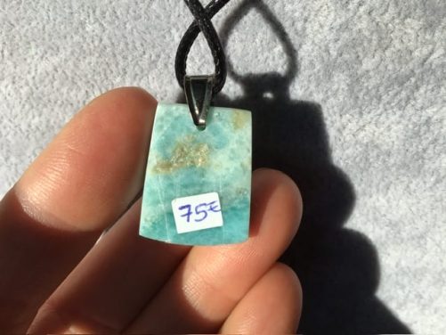 Pendentif larimar homme