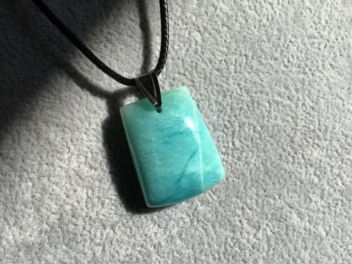 Pendentif larimar homme
