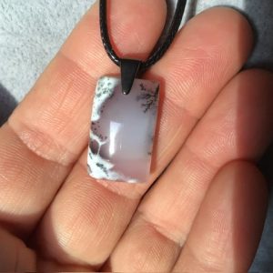 Pendentif agate dendritique