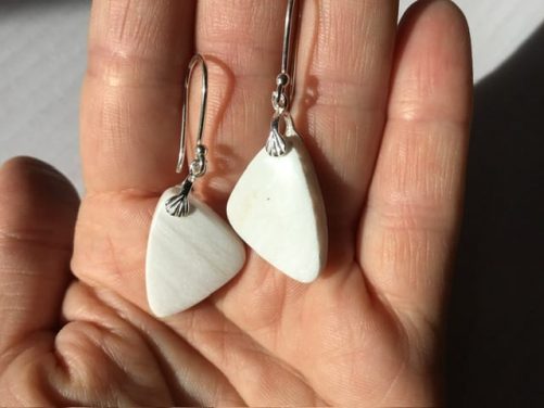 Boucles d’ oreille scolecite