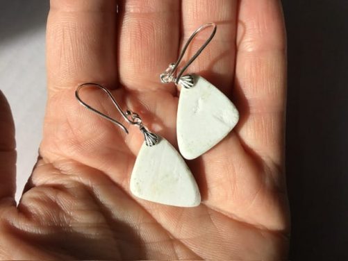 Boucles d’ oreille scolecite