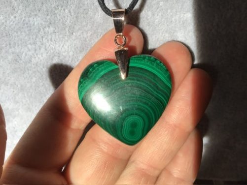 Coeur en malachite