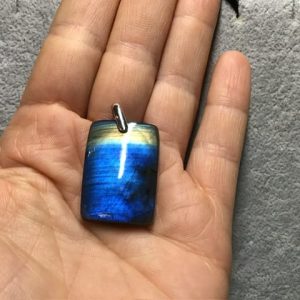 Pendentif labradorite deep blue