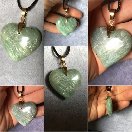 Pendentif amazonite coeur