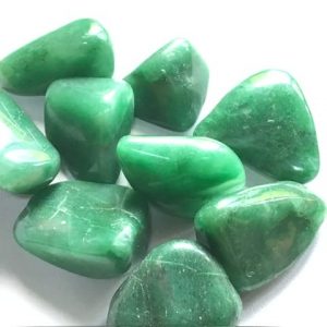 Pierres roulees en aventurine bien verte