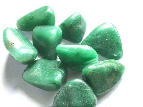 Pierres roulees en aventurine bien verte