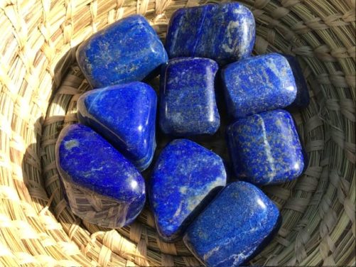Lapis lazuli pierre roulée