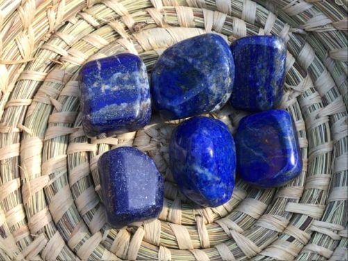 Lapis lazuli pierre roulée