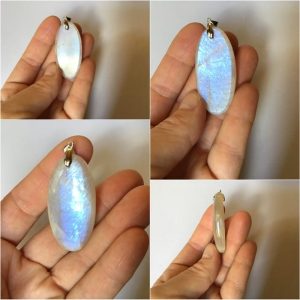 Grand pendentif peristerite