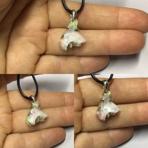 Opale Wello sertie pendentif