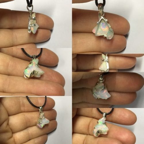 Opale Wello sertie pendentif